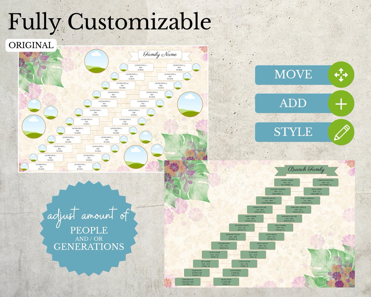 12 Generation Mayflower Chart 12 generation family tree chart printable template