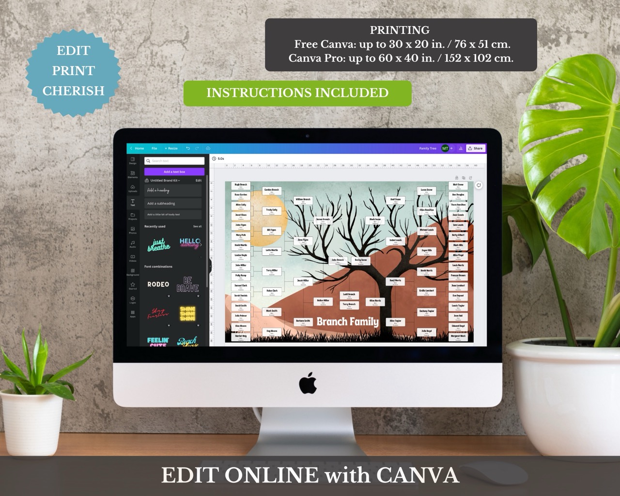 6 Generation Family Tree Chart
