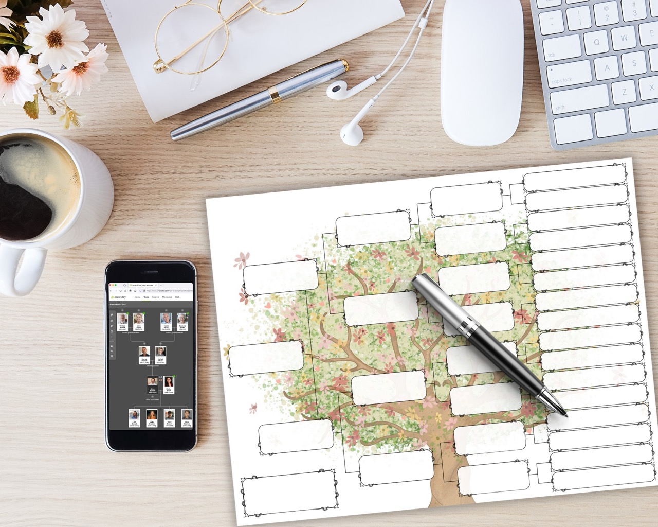 5 Generation Pedigree Chart