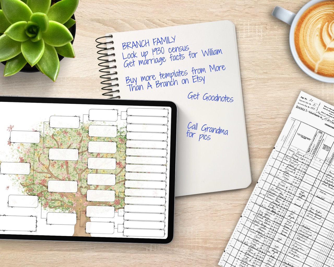 5 Generation Pedigree Chart