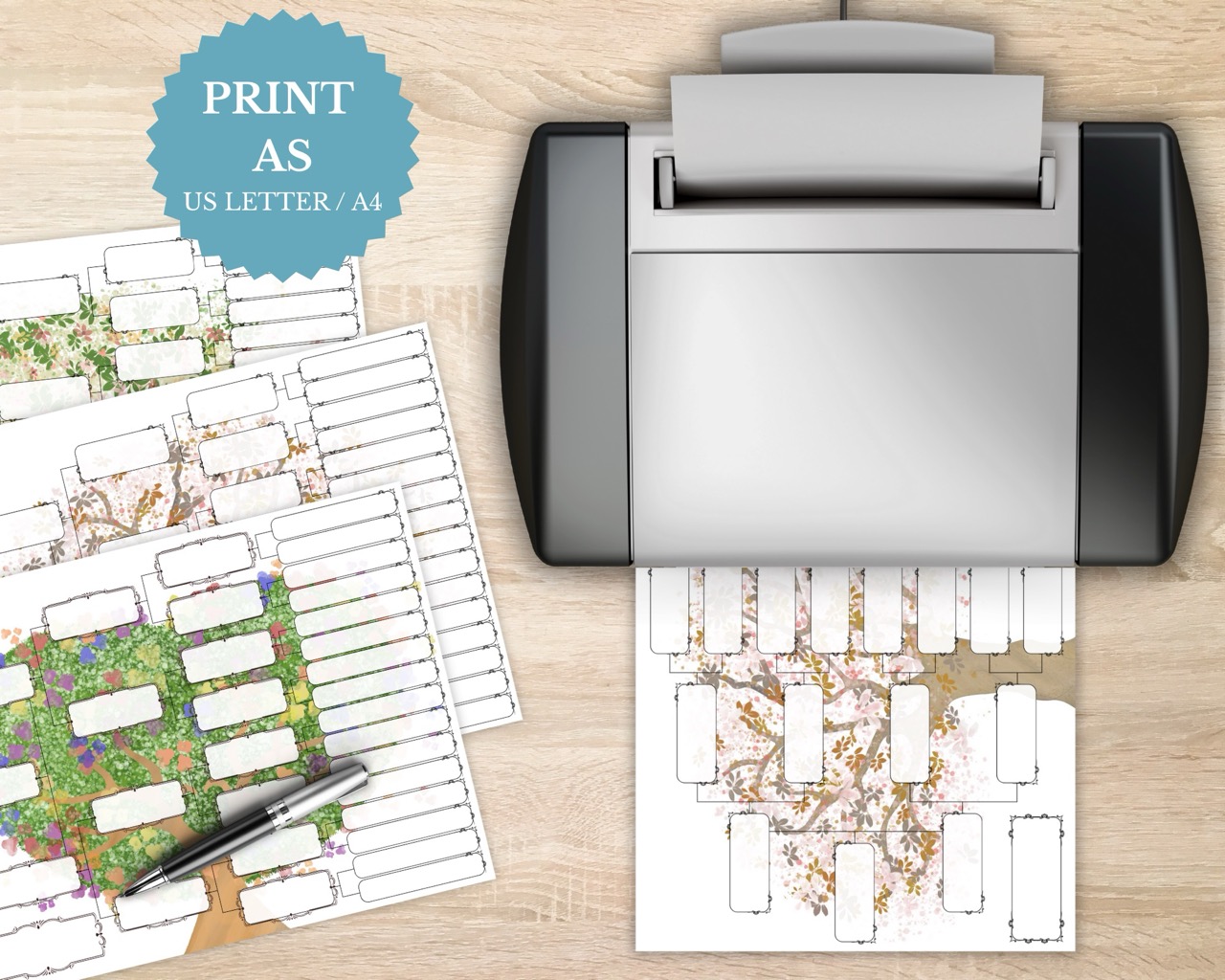 5 Generation Pedigree Chart