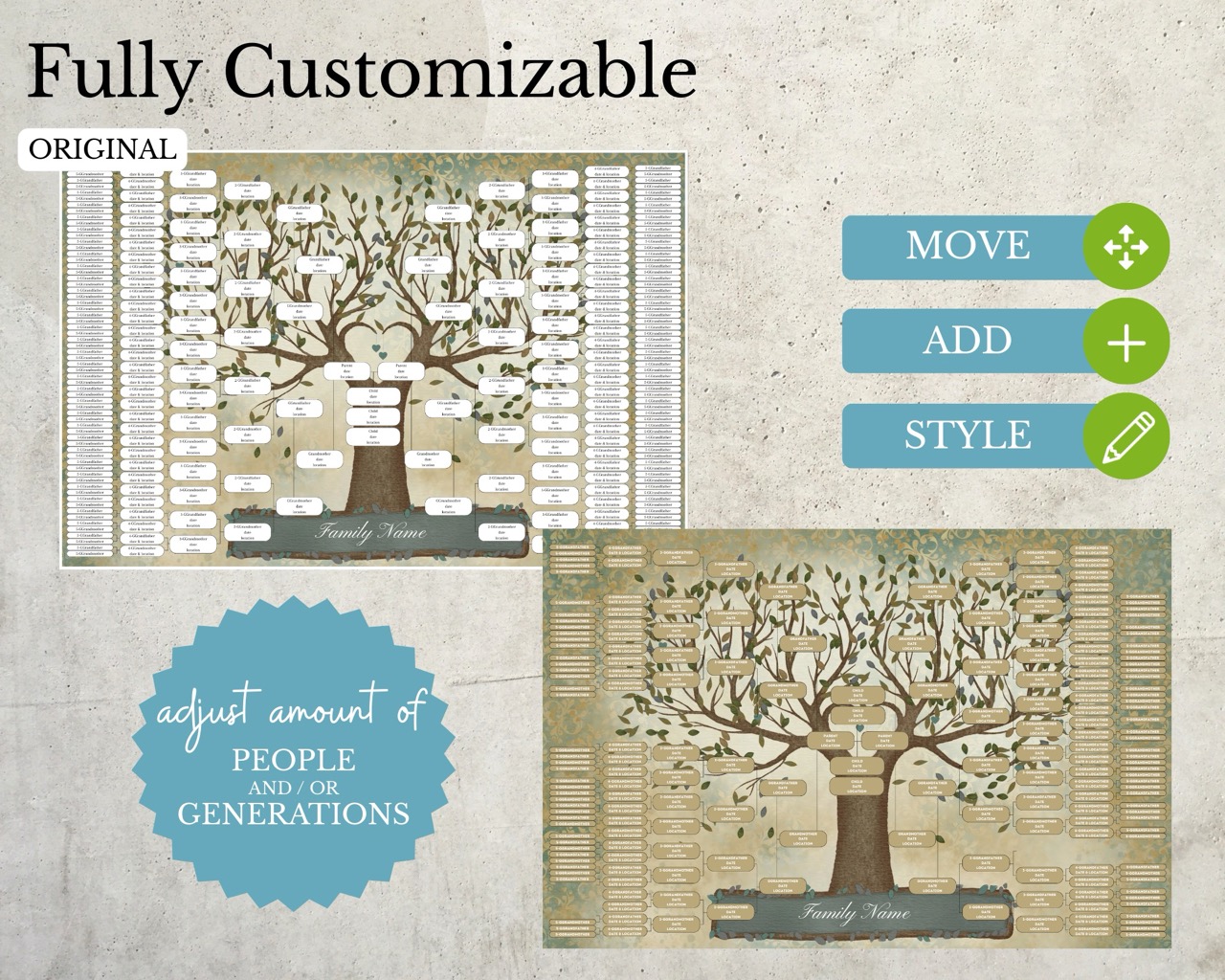 9 Generation Family Tree Printable Family Tree Chart