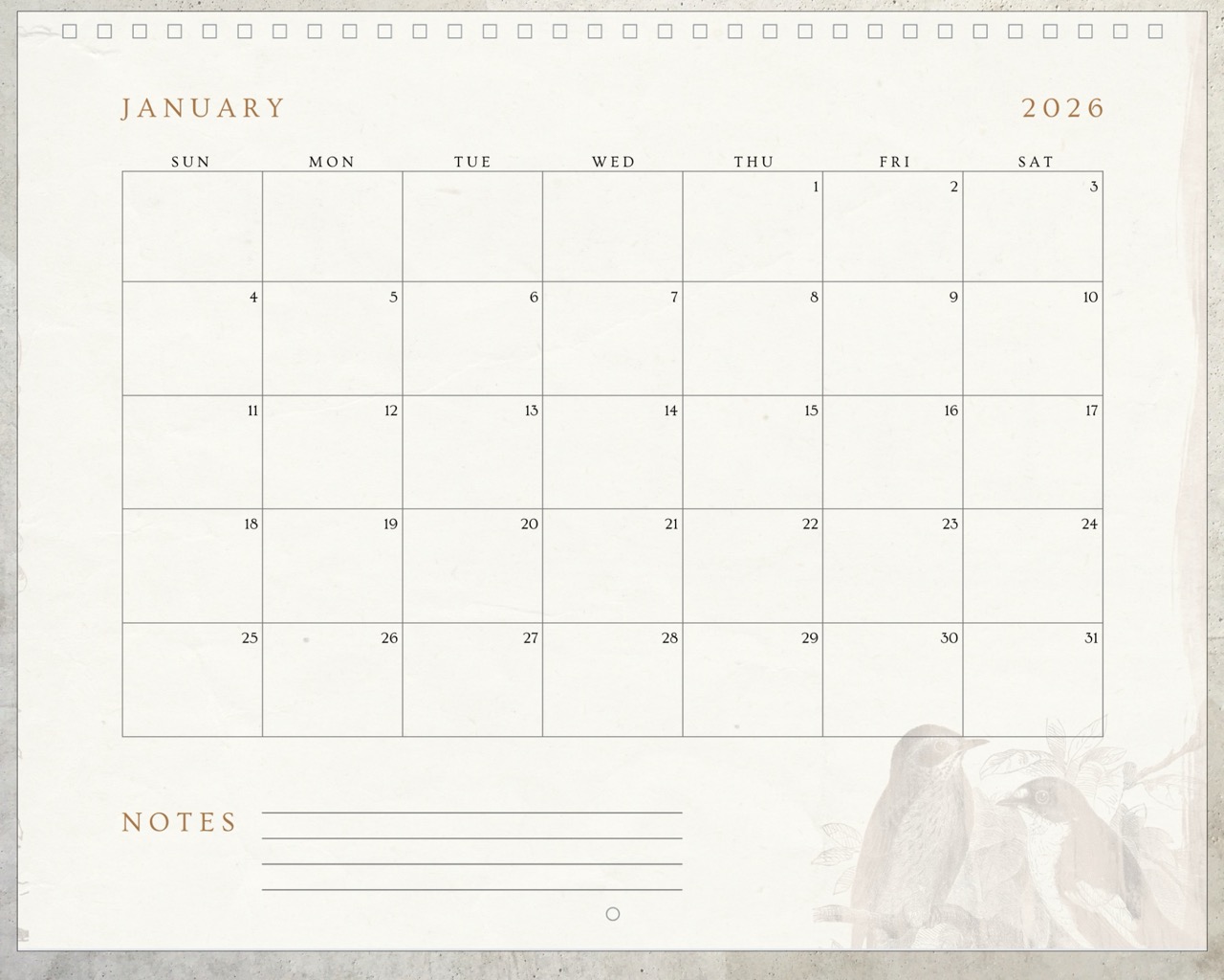 Canva Family History Calendar