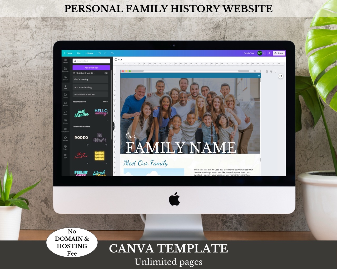 Family History Canva Website