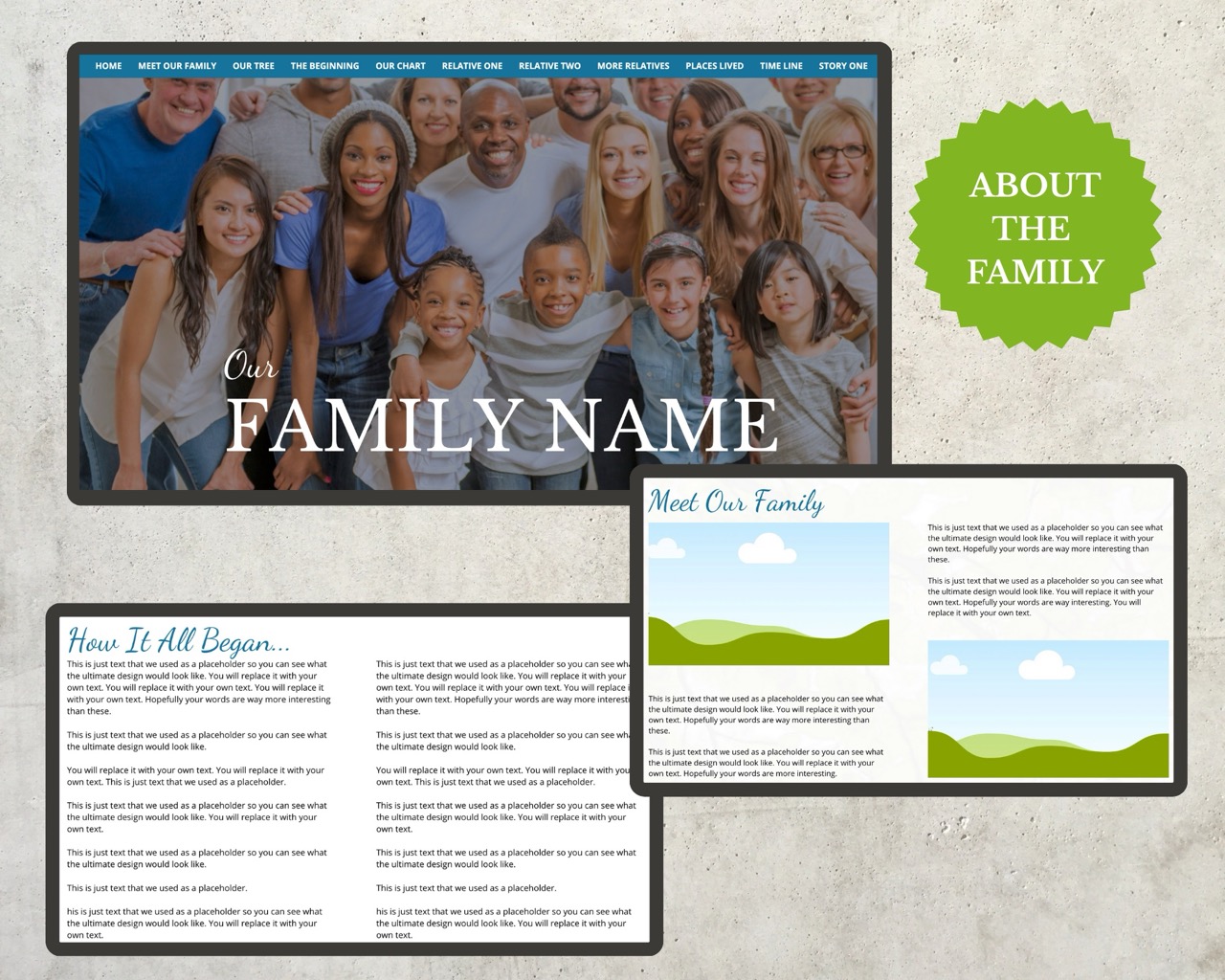 Family History Canva Website