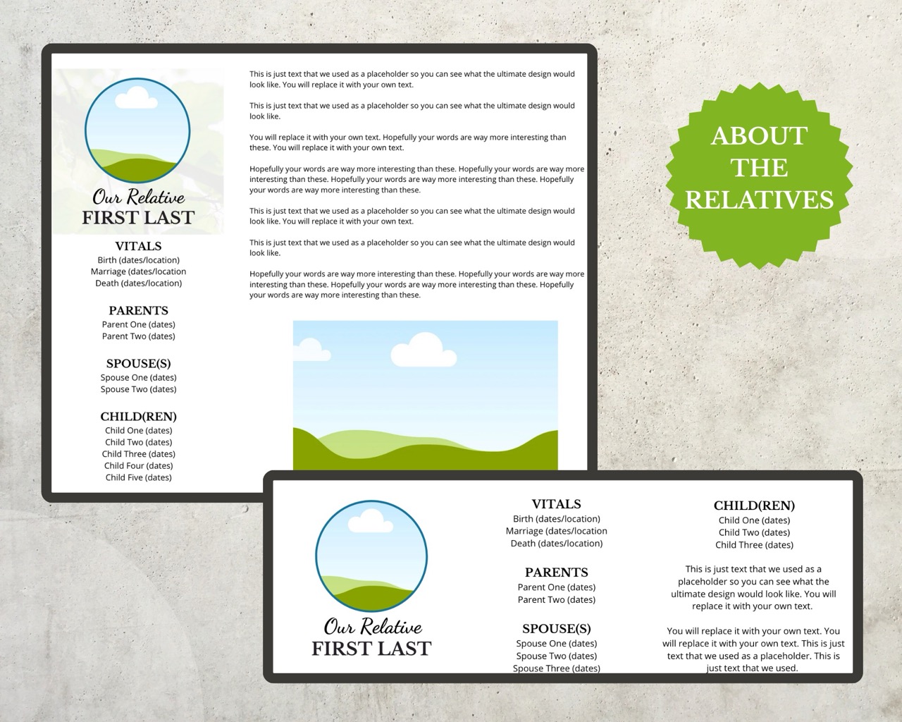 Family History Canva Website