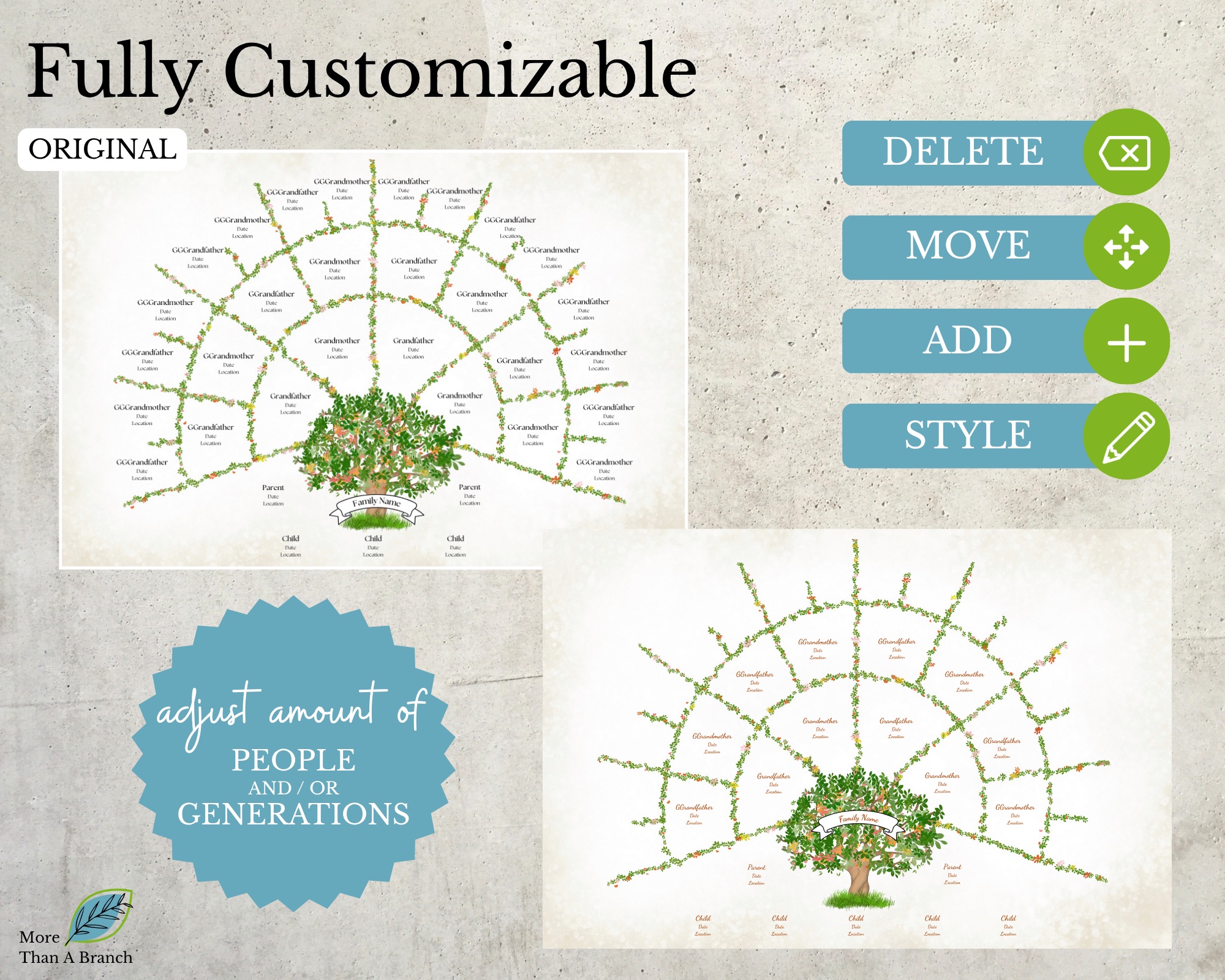 5 Generation Family Tree Chart