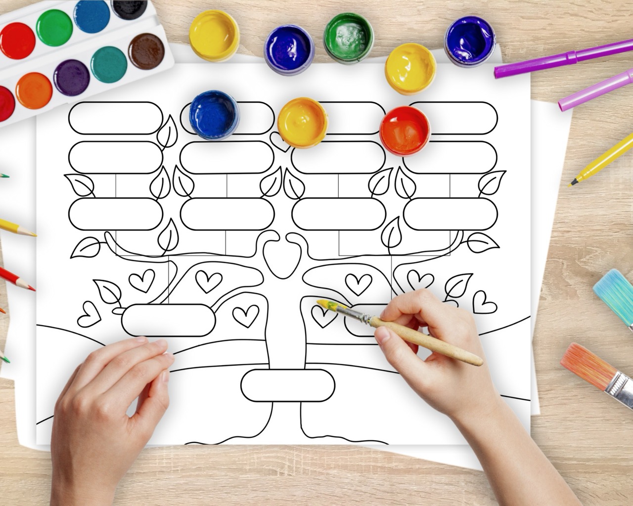 Genealogy Coloring Pages