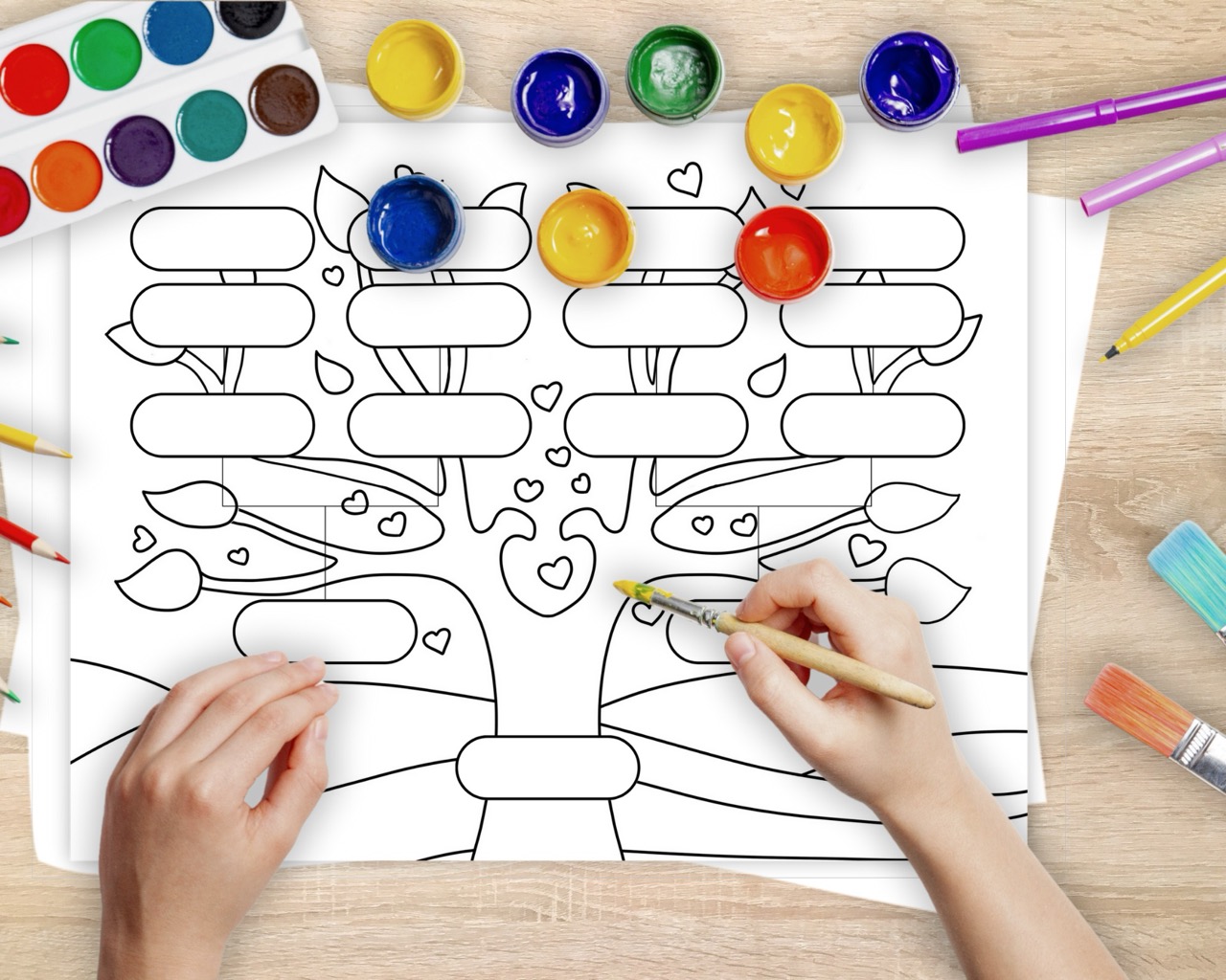 Genealogy Coloring Page