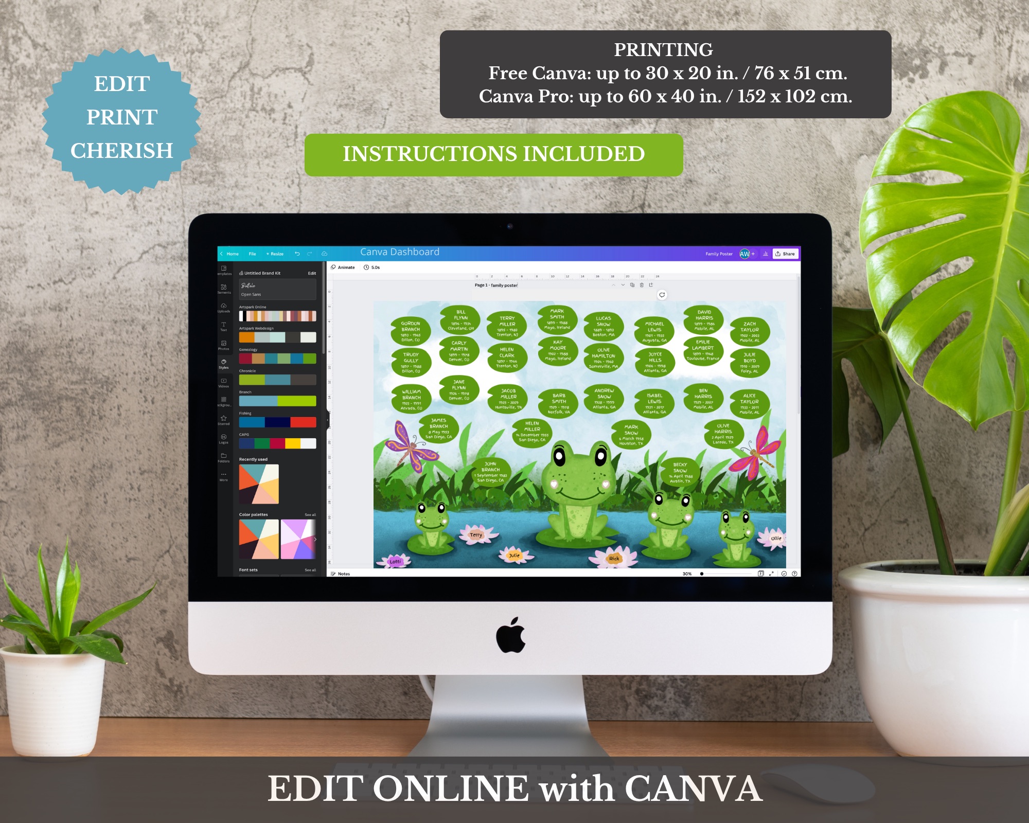 Family Tree Template for Kids