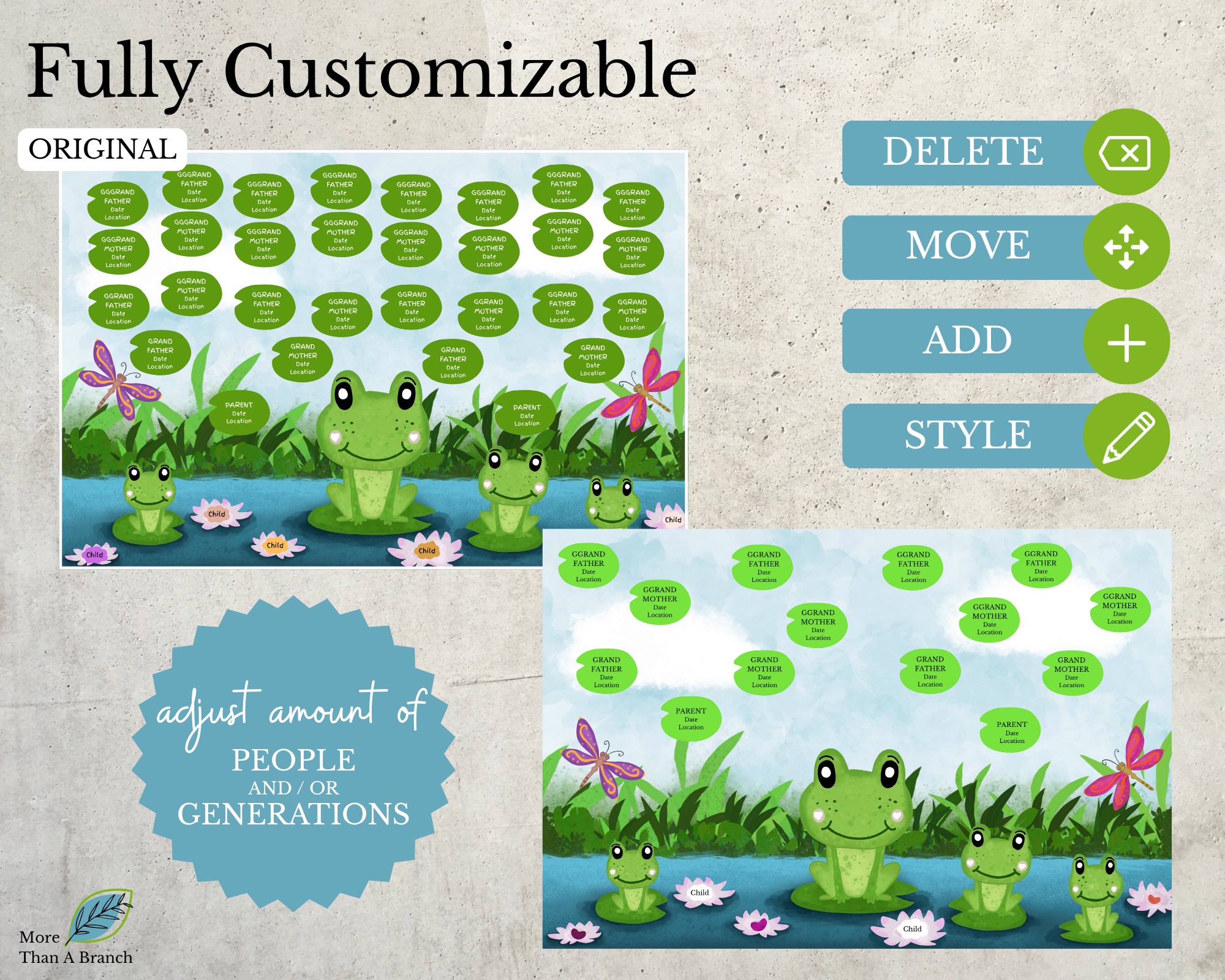 Family Tree Template for Kids