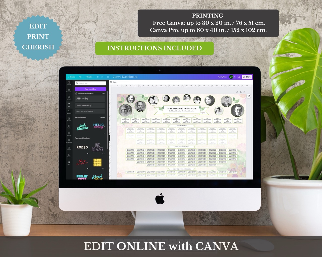 Printable Genealogy Chart