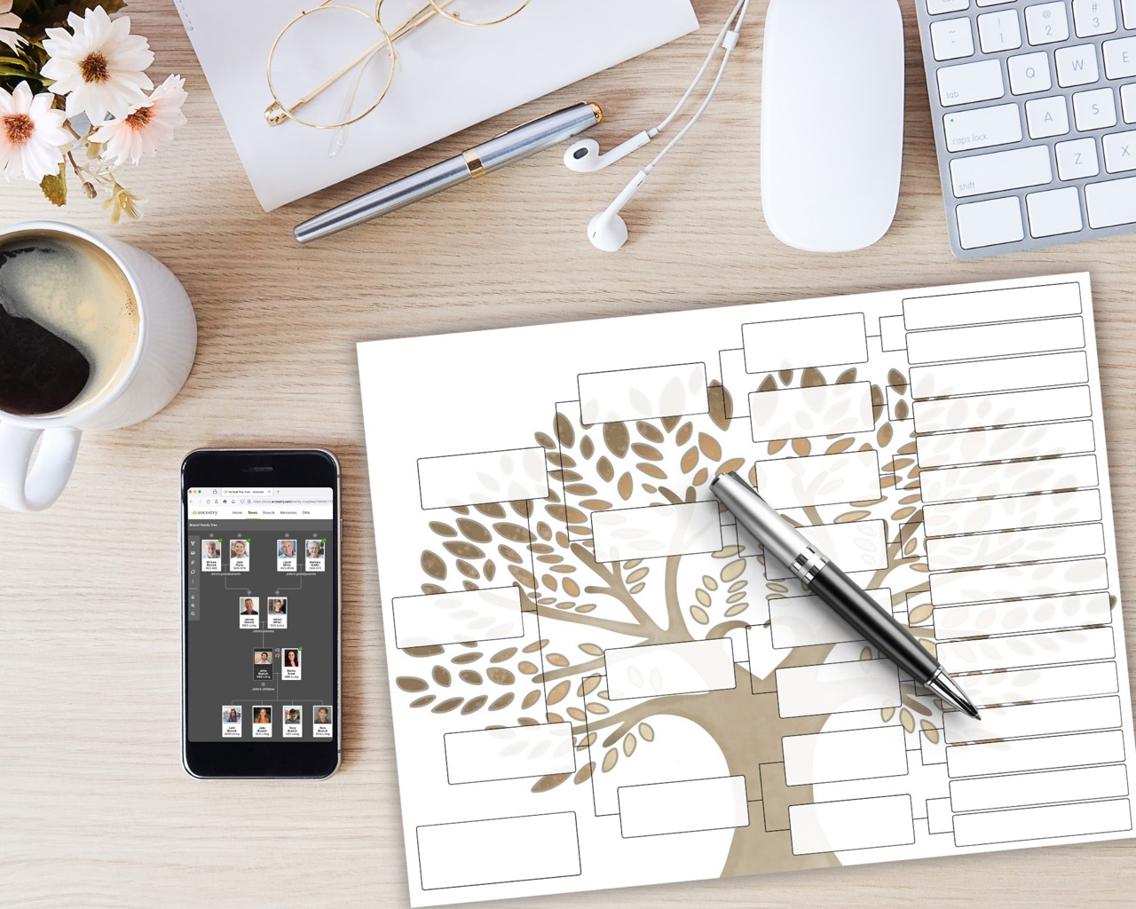 5 Generation Pedigree Chart