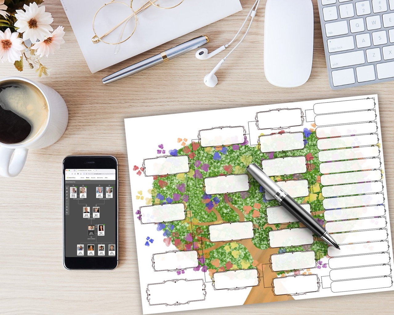 5 Generation Pedigree Chart