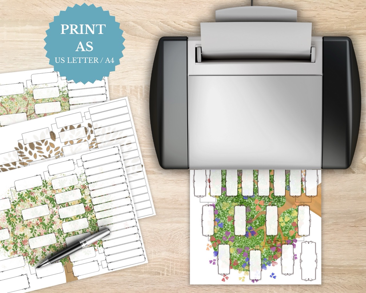 5 Generation Pedigree Chart