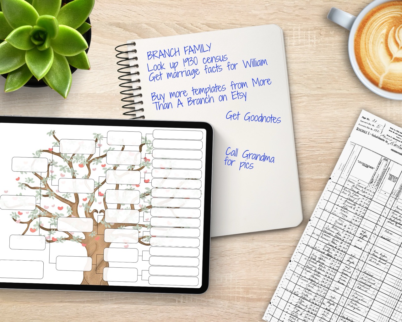 5 Generation Pedigree Chart