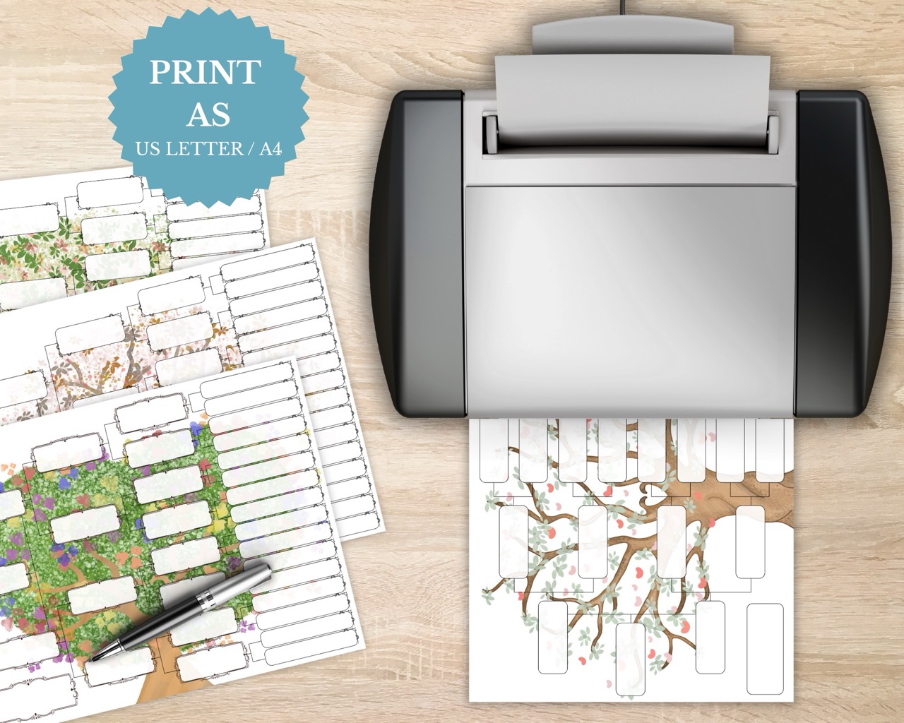 5 Generation Pedigree Chart