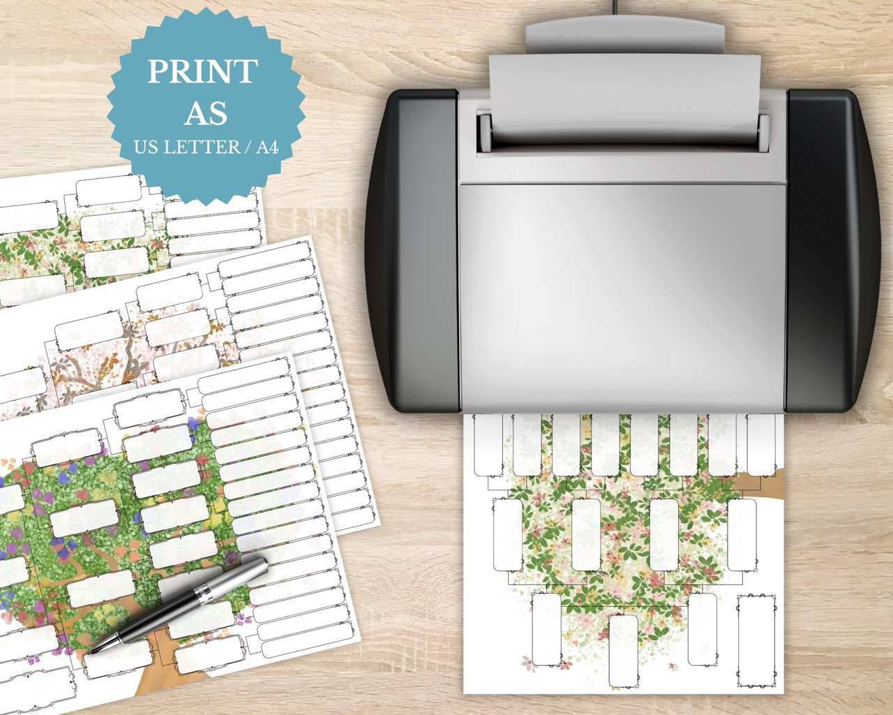 5 Generation Pedigree Chart