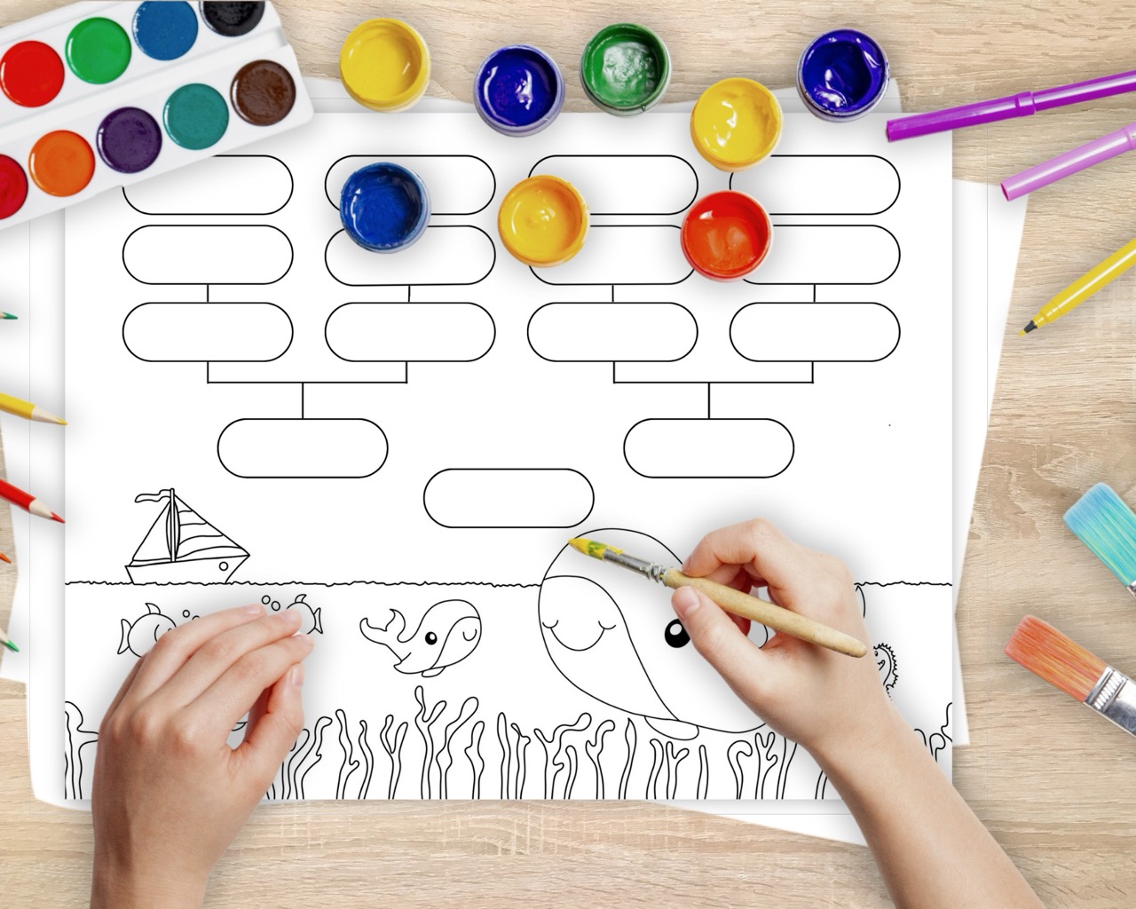 Genealogy Coloring Pages