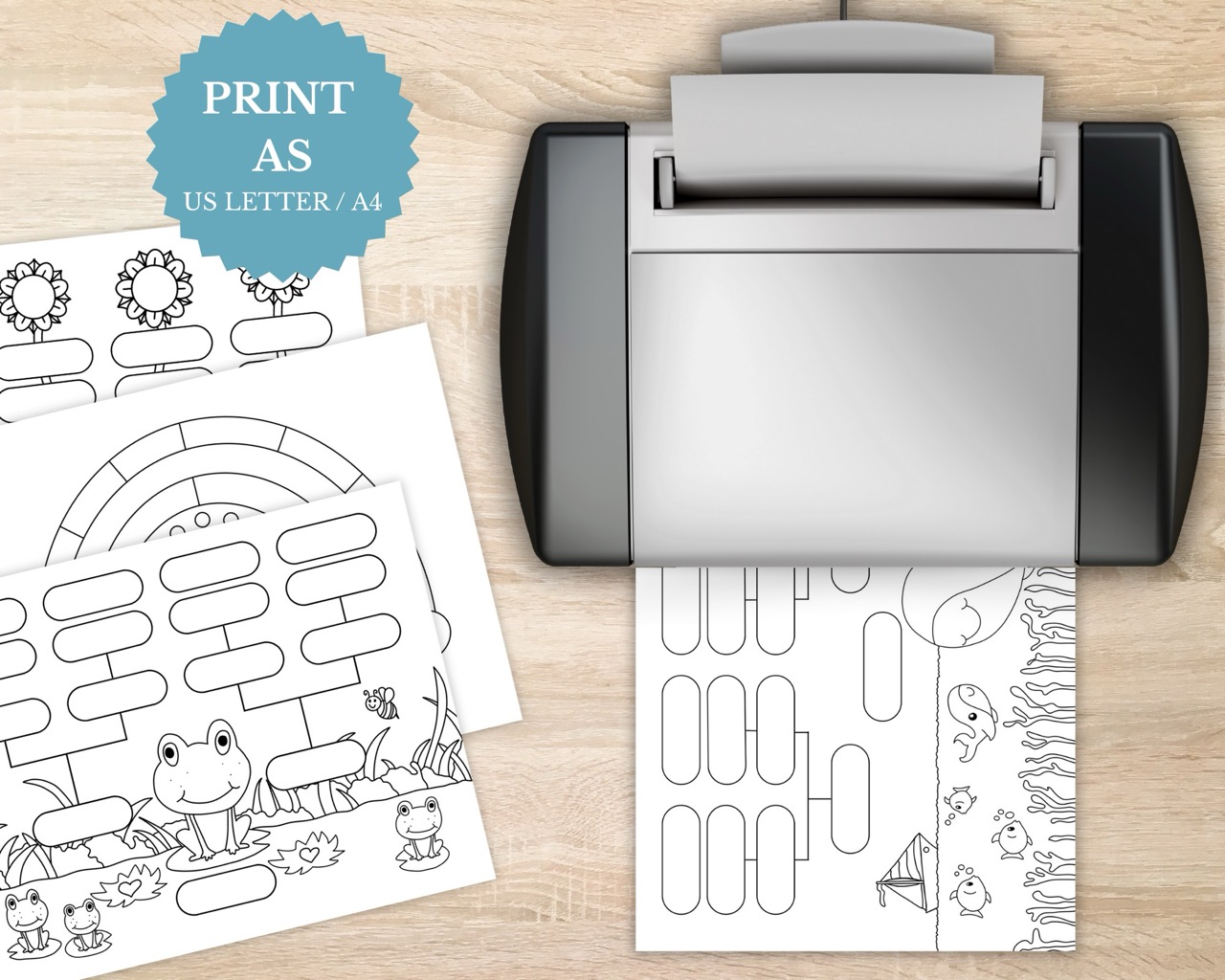 Genealogy Coloring Pages
