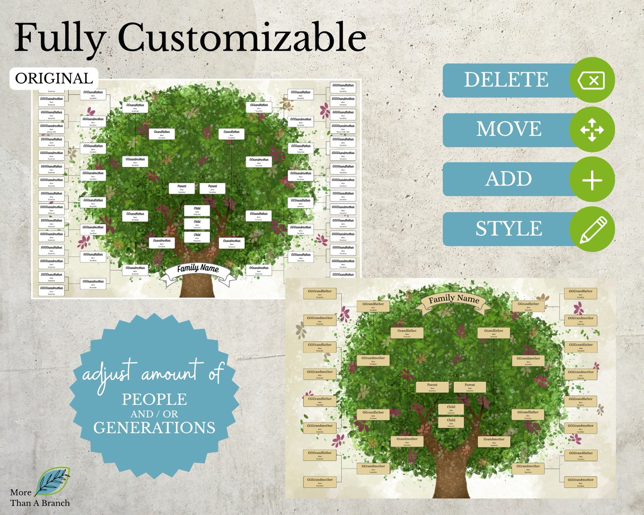 6 Generation Family Tree Chart