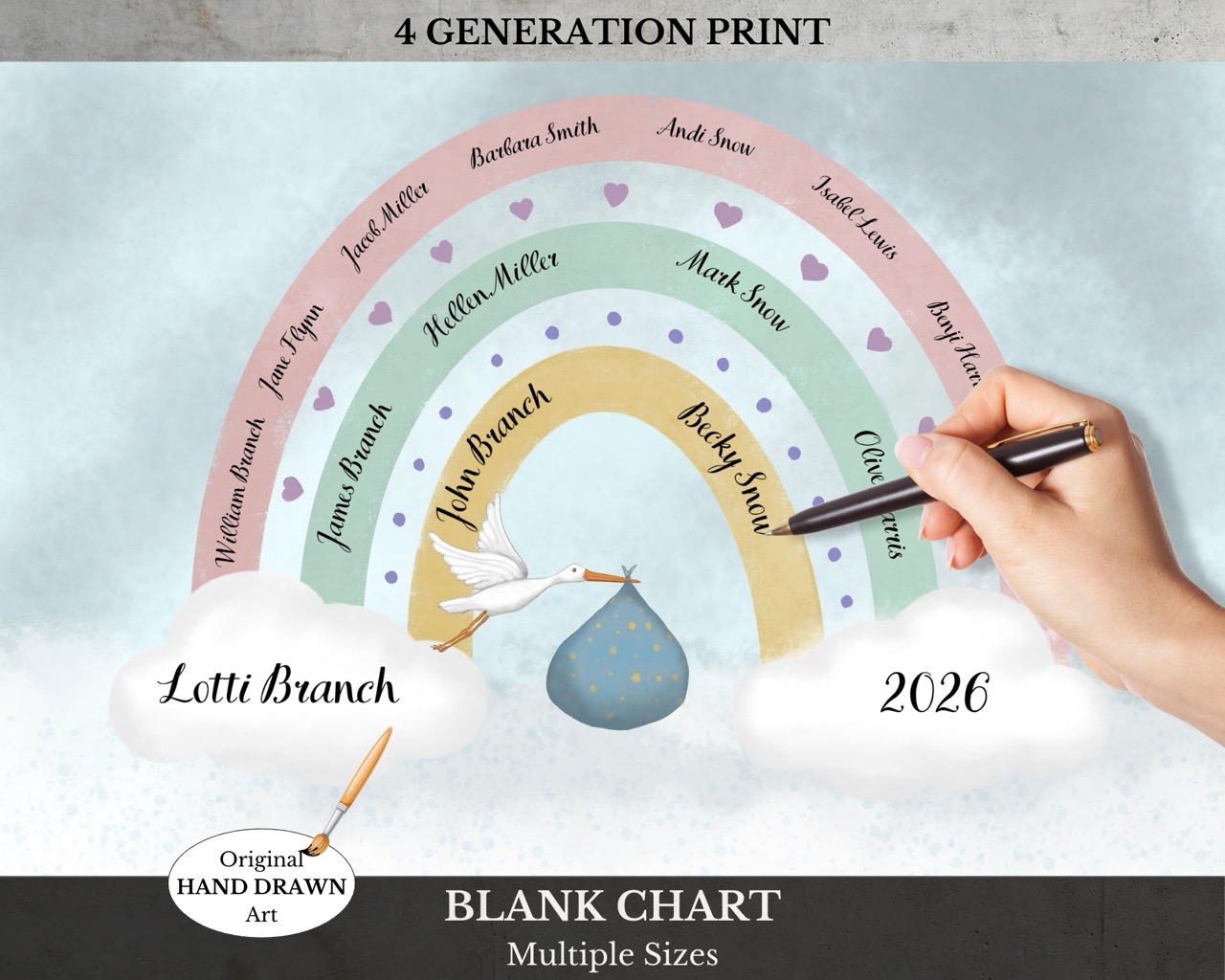 Printed Family Tree Chart