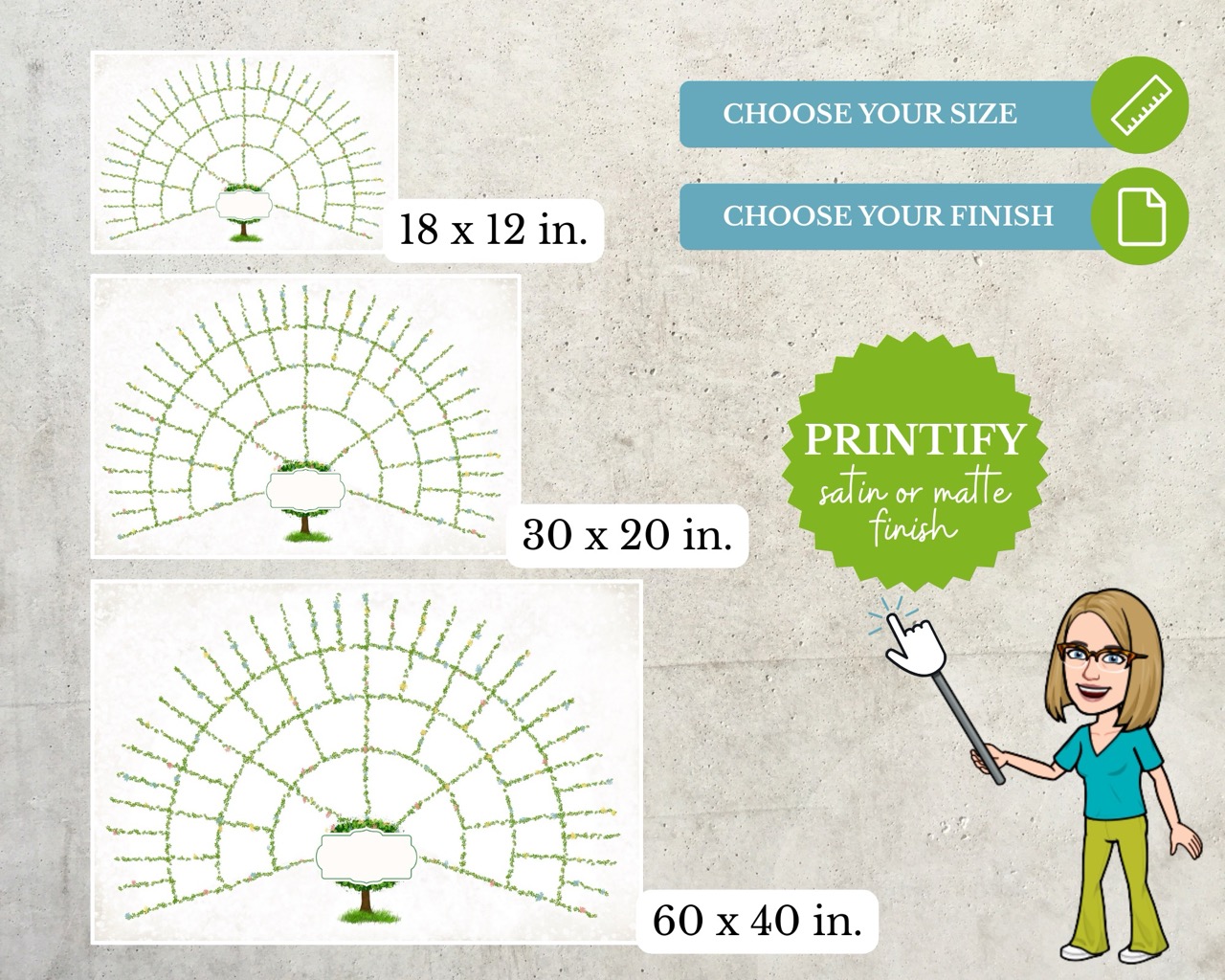 Printed Family Tree Chart