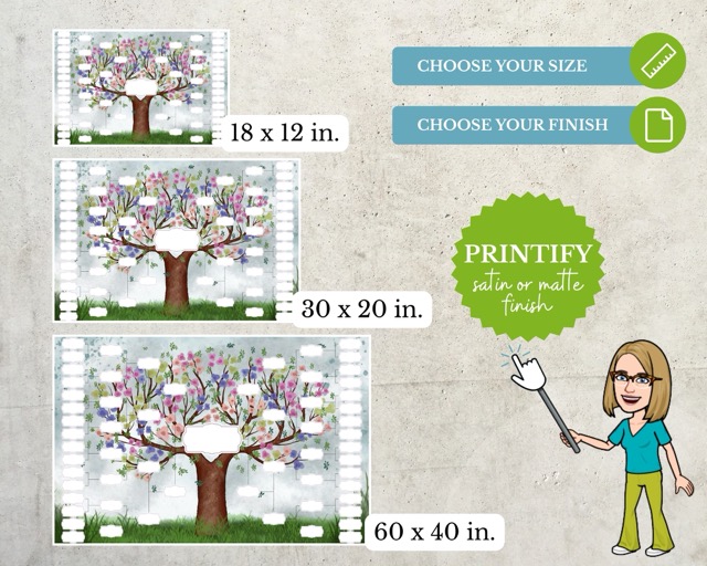 Large Family tree gift