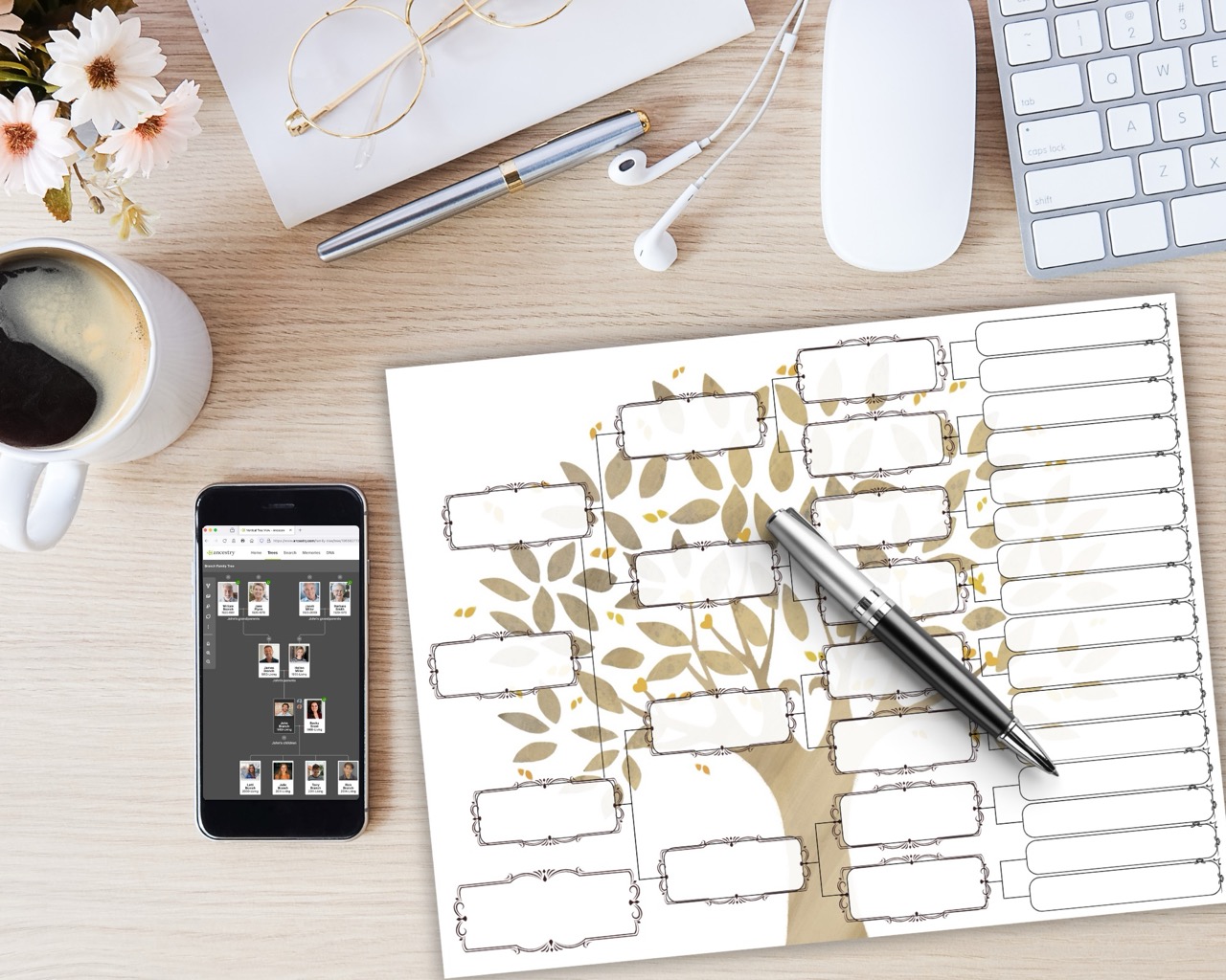 5 Generation Pedigree Chart