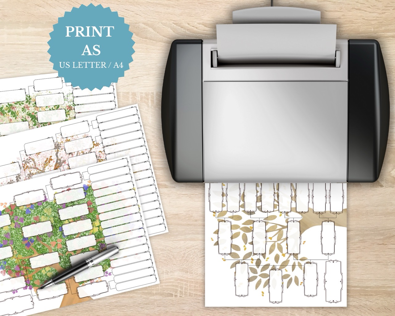 5 Generation Pedigree Chart