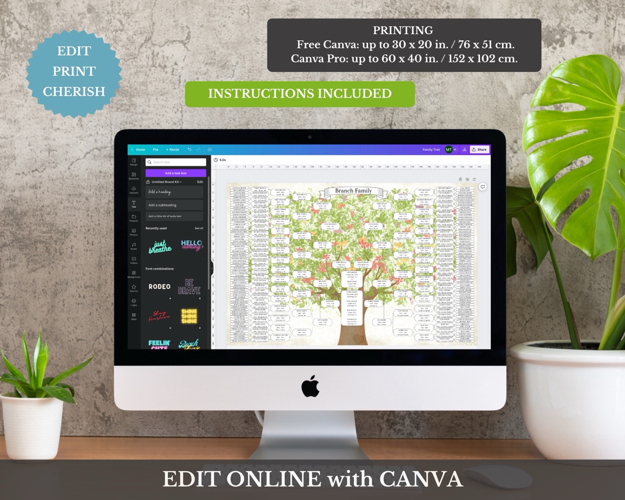 9 Generation Family Tree Canva