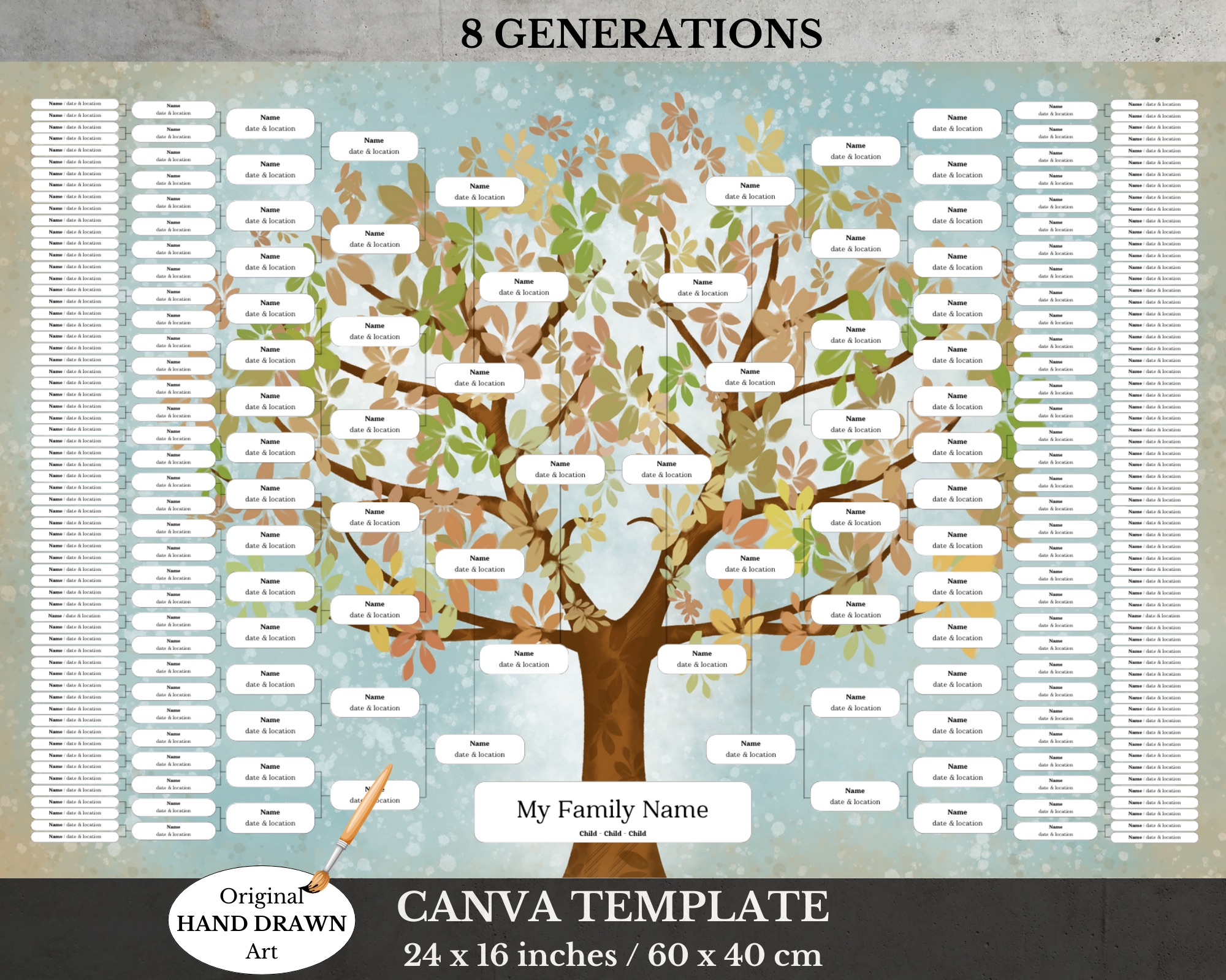 large family tree template