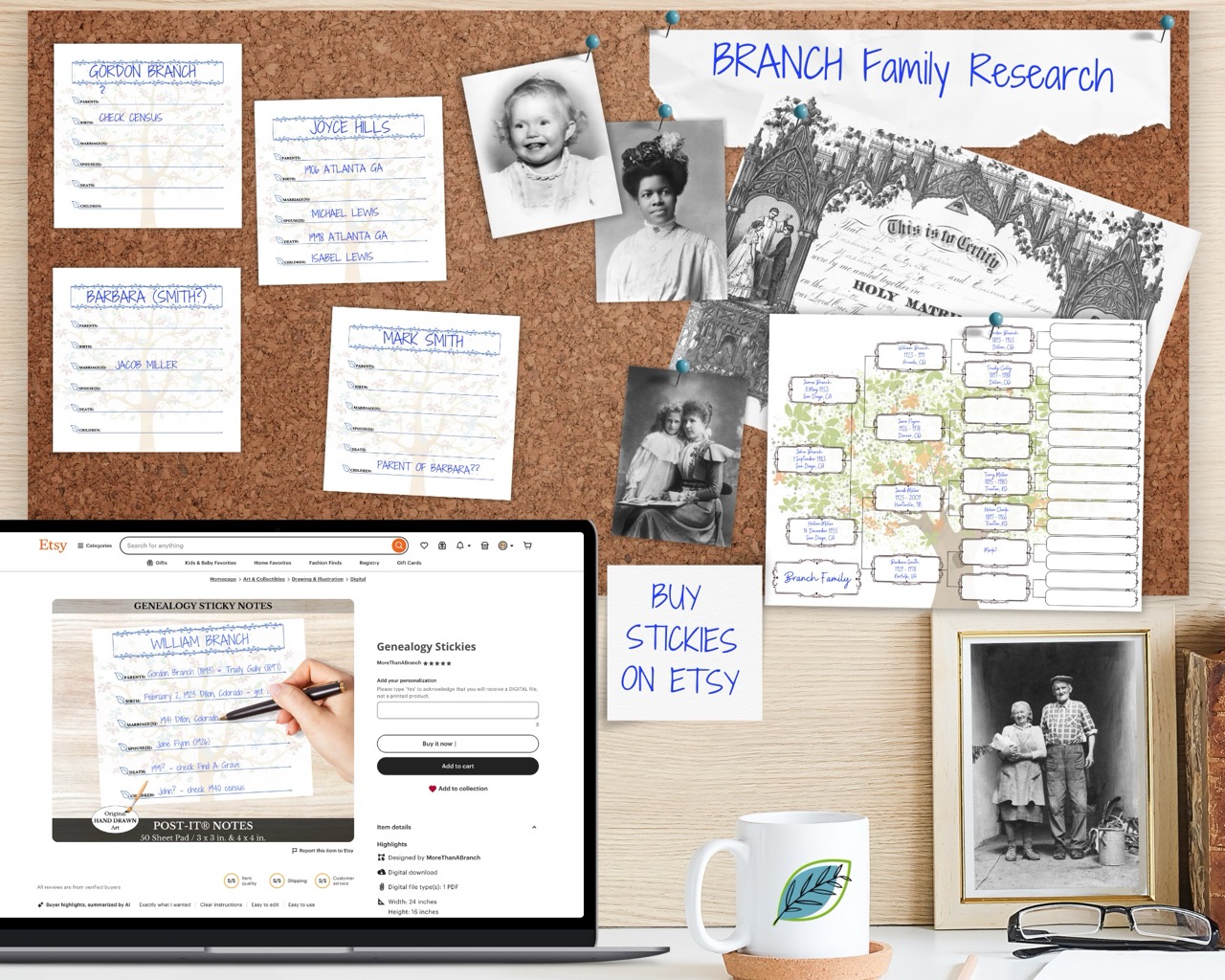 Genealogy Post-It
