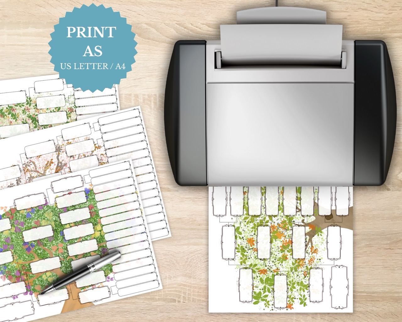 5 Generation Pedigree Chart